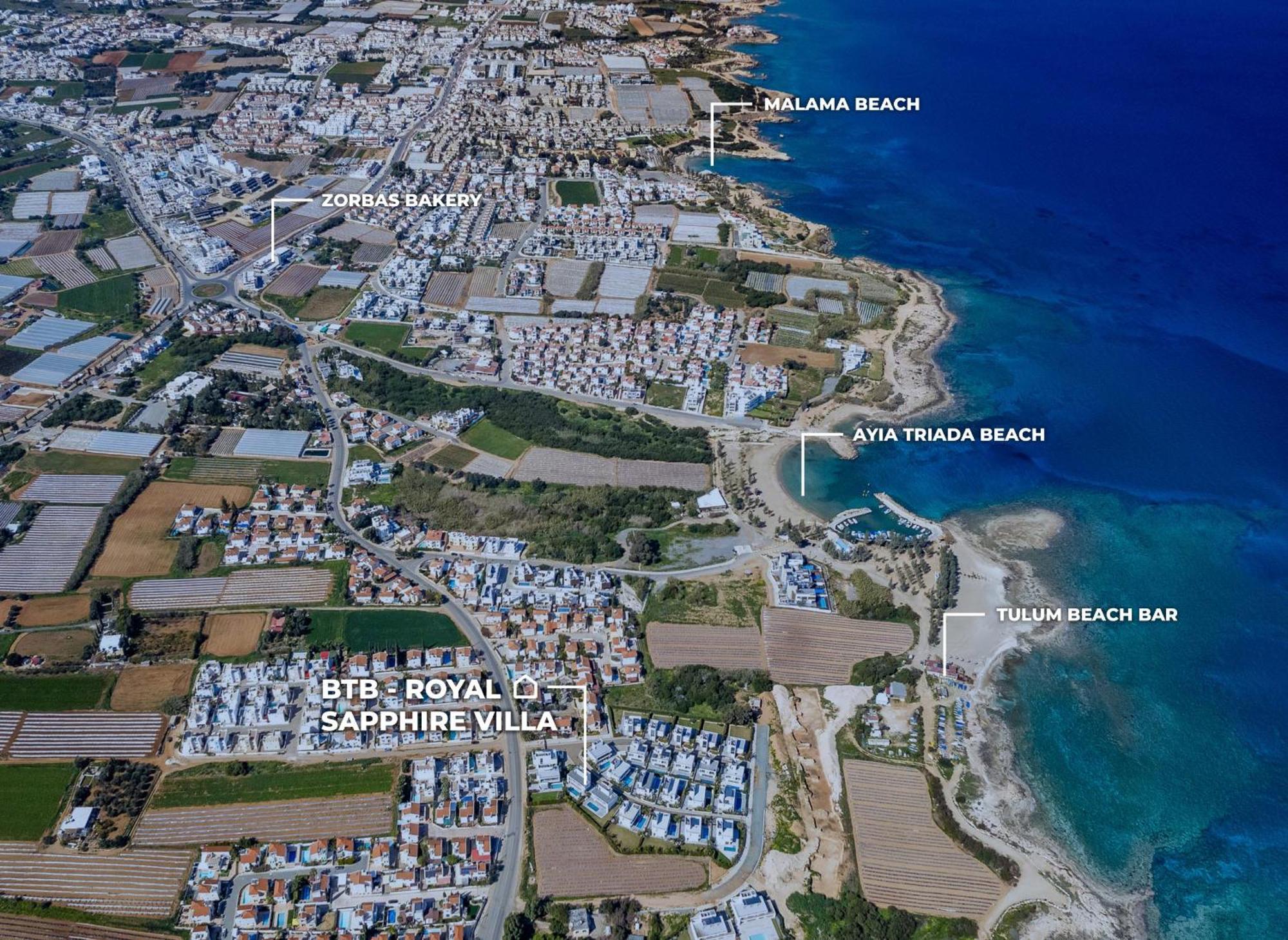 By The Beach - Royal Sapphire Villa Πρωταράς Εξωτερικό φωτογραφία